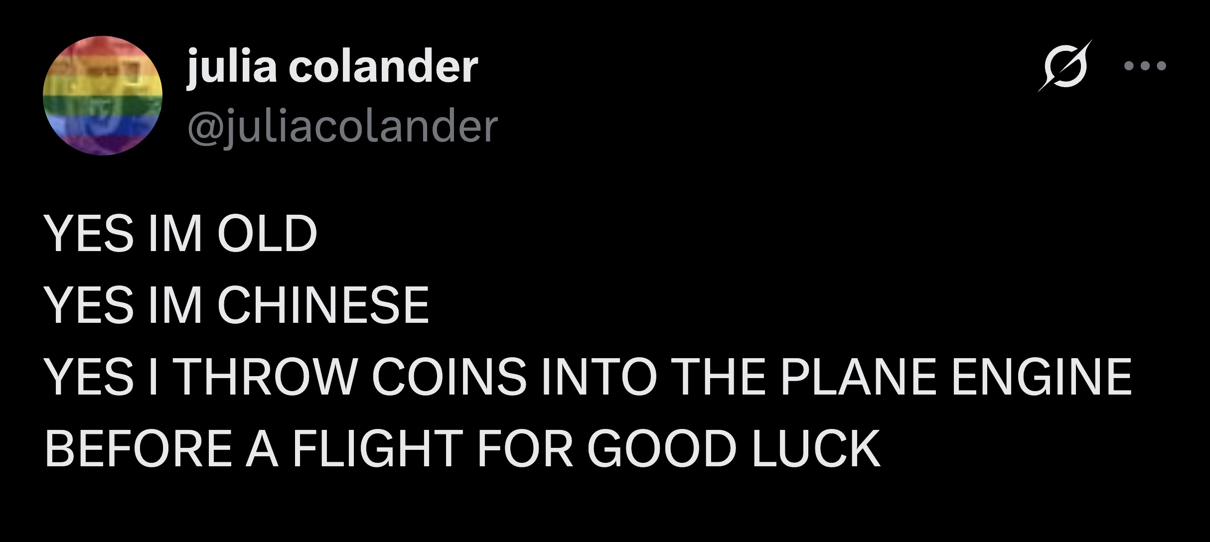 Probably the only reason we ever land safely